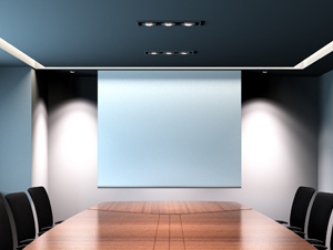 Projector screen for office