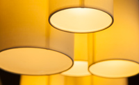 image of lights hanging from ceiling